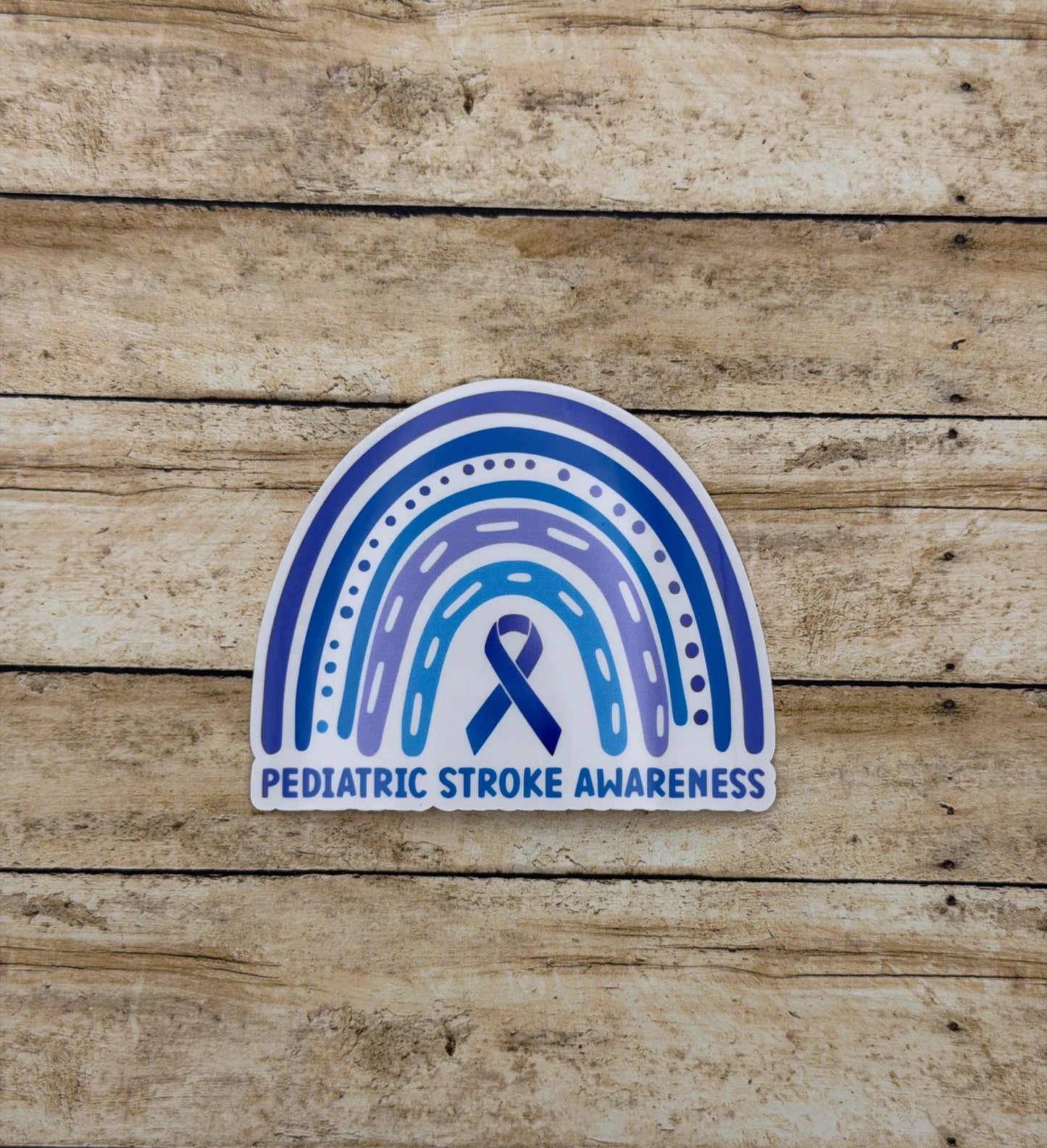 Pediatric Stroke Awareness Rainbow Sticker or Magnet