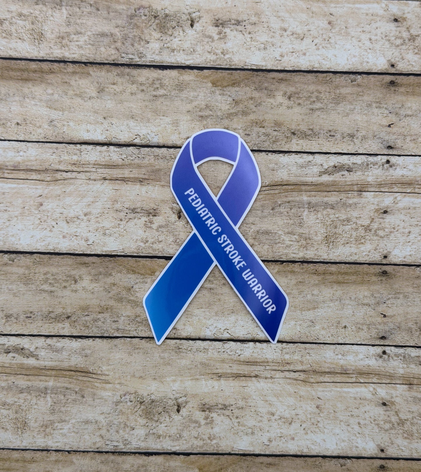 Pediatric Stroke Warrior Ribbon Sticker or Magnet