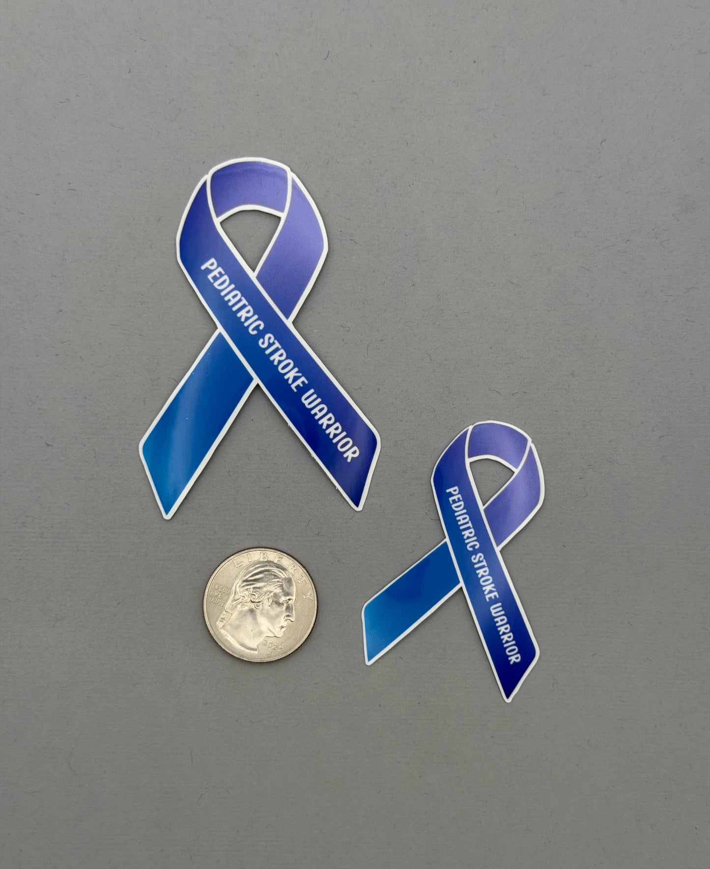 Pediatric Stroke Warrior Ribbon Sticker or Magnet