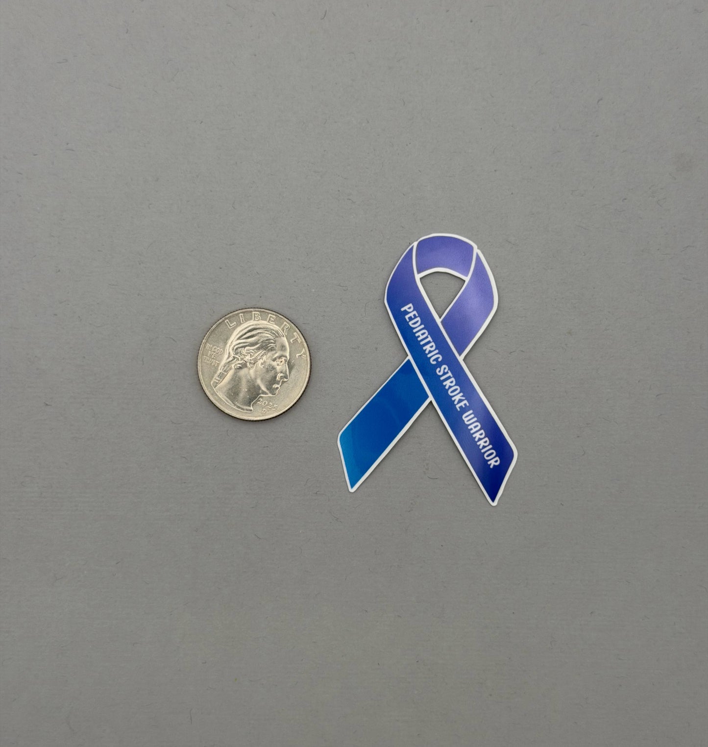 Pediatric Stroke Warrior Ribbon Sticker or Magnet