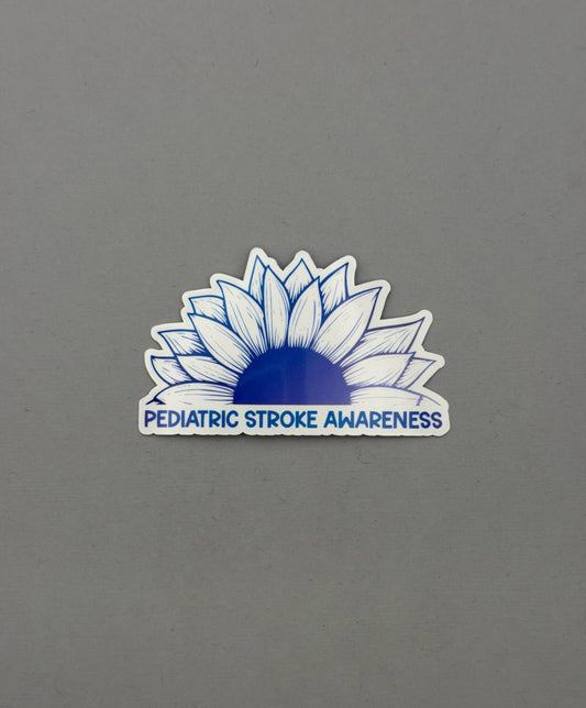 Pediatric Stroke Awareness Sunflower Sticker or Magnet