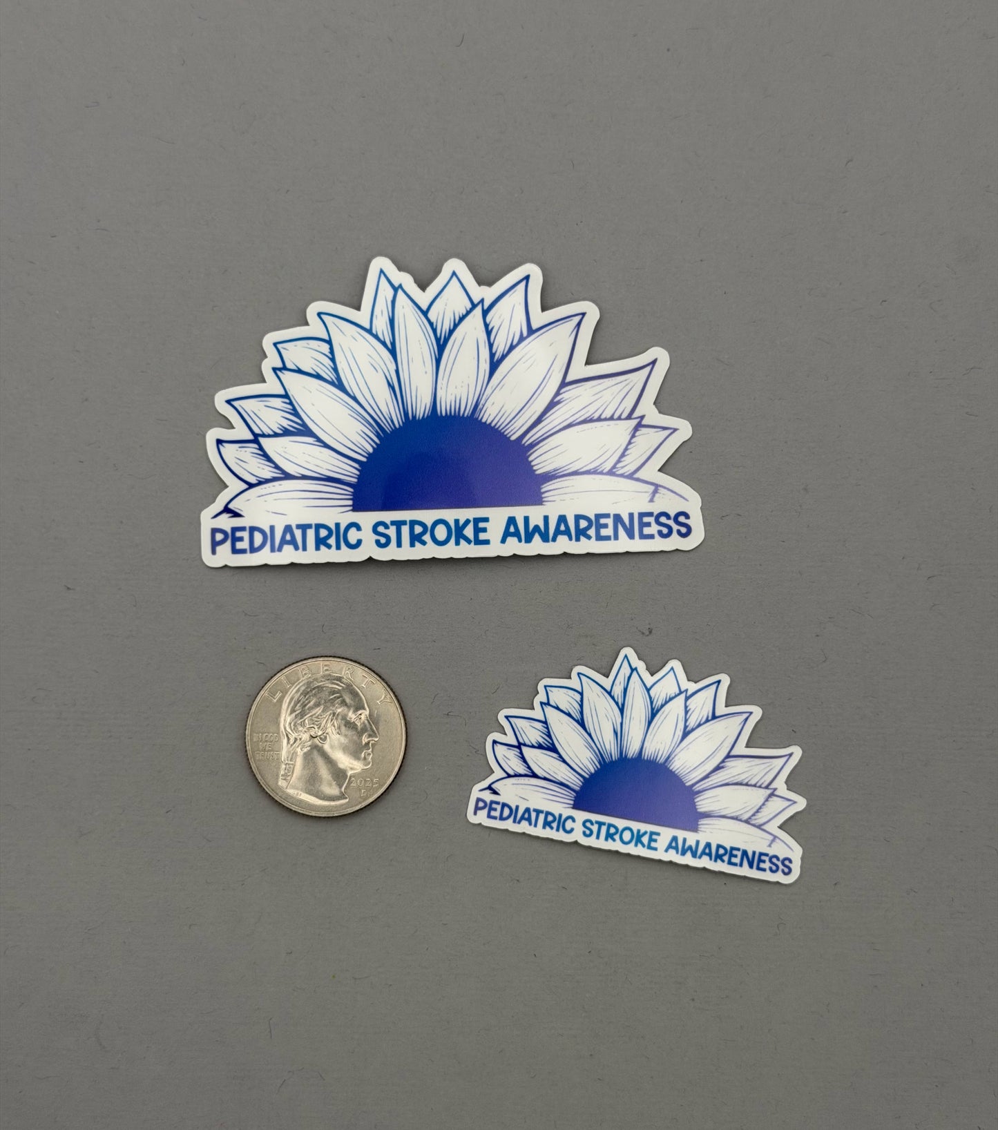 Pediatric Stroke Awareness Sunflower Sticker or Magnet