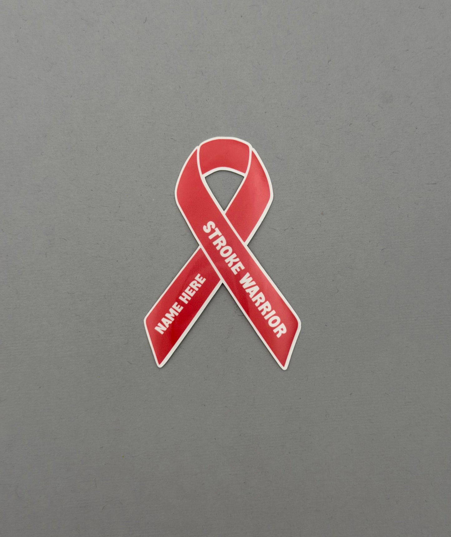 Stroke Warrior Custom Ribbon Sticker or Magnet