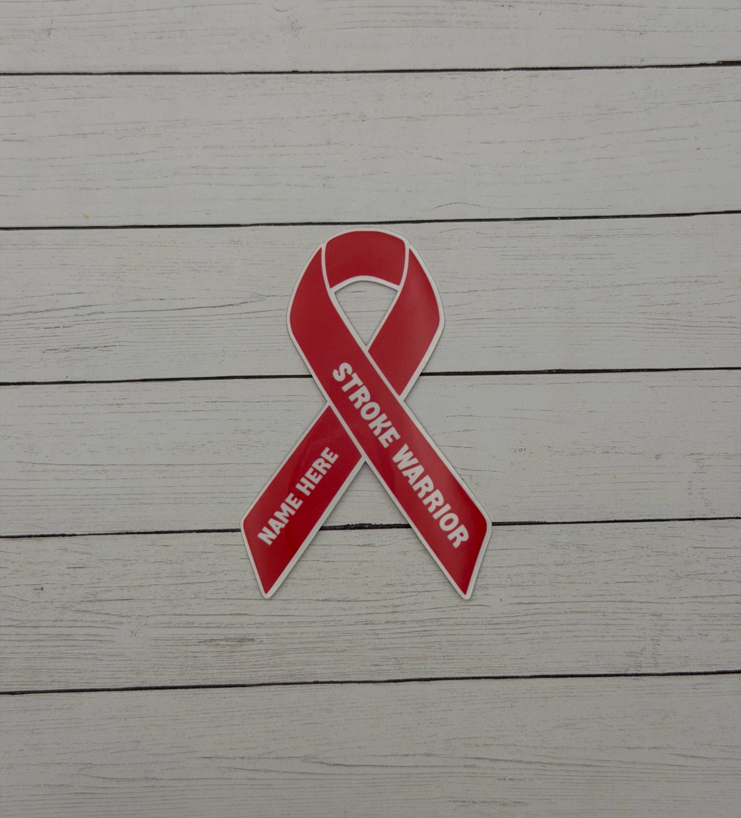 Stroke Warrior Custom Ribbon Sticker or Magnet