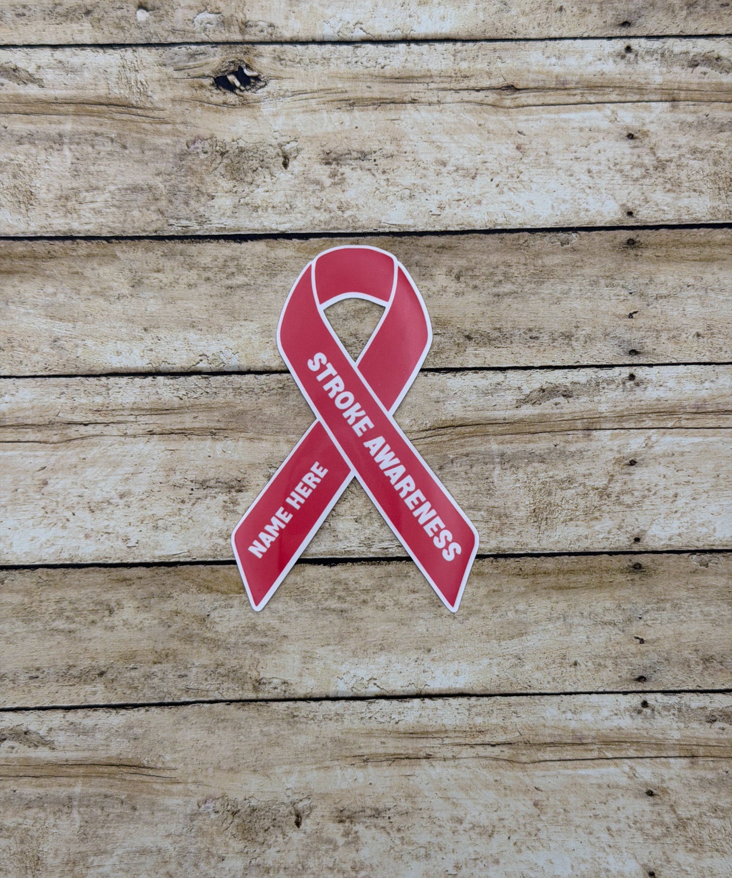 Stroke Awareness Custom Ribbon Sticker or Magnet