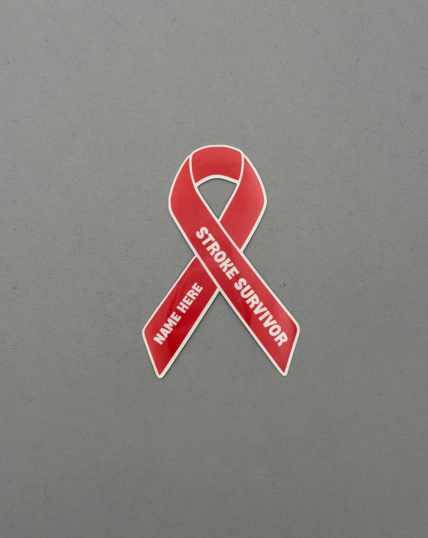 Stroke Survivor Custom Ribbon Sticker or Magnet