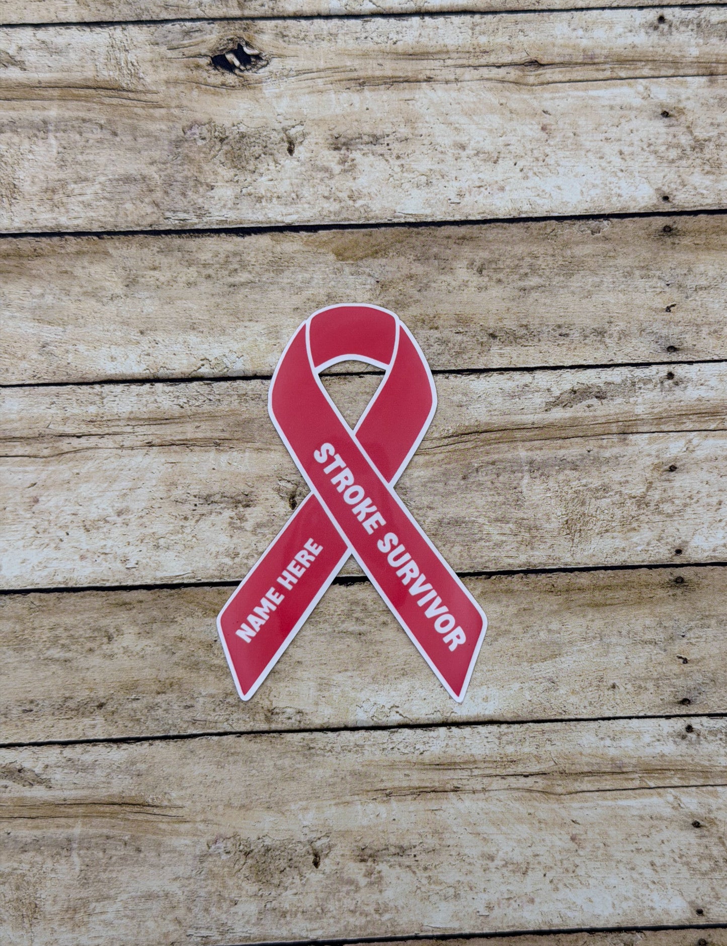 Stroke Survivor Custom Ribbon Sticker or Magnet