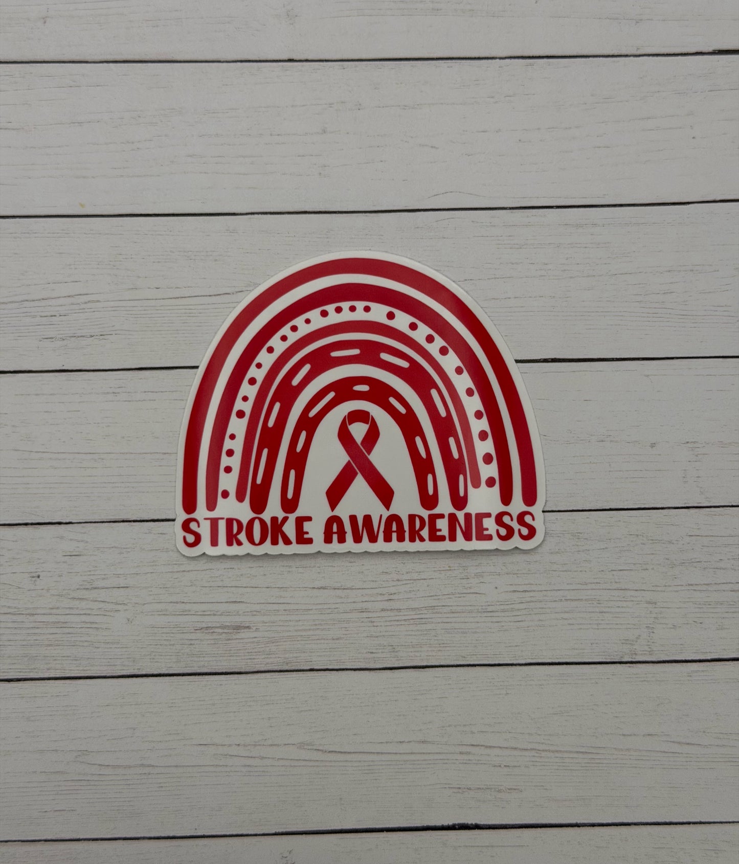 Stroke Awareness Rainbow Sticker or Magnet