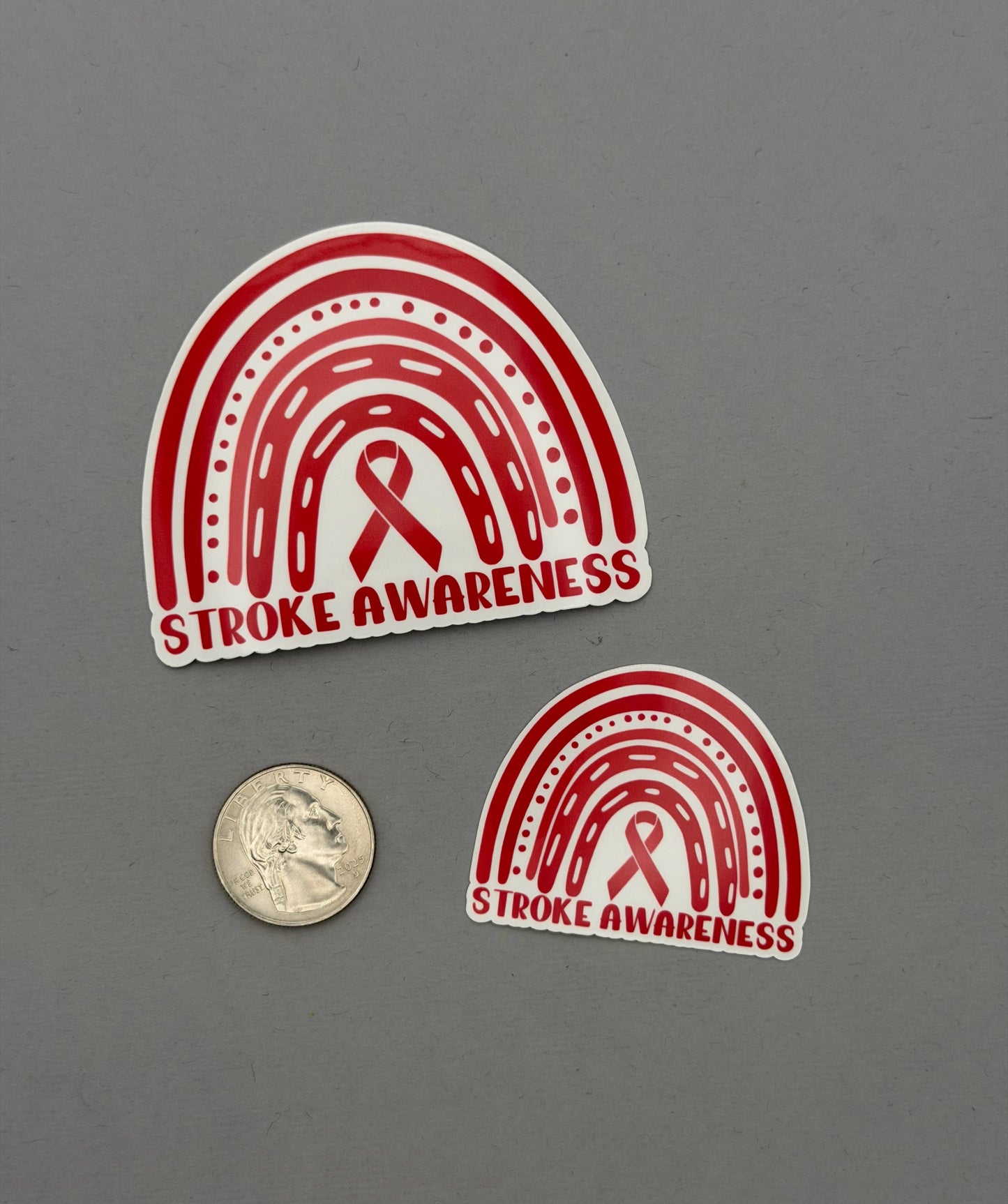 Stroke Awareness Rainbow Sticker or Magnet