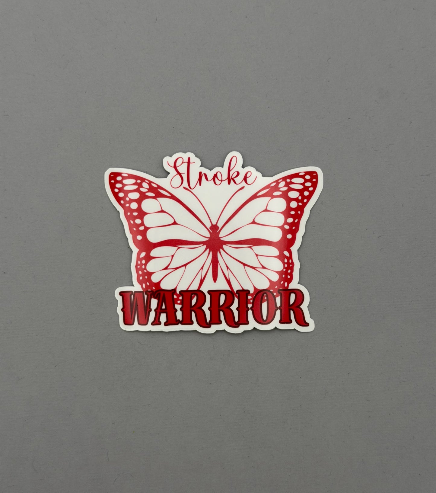 Stroke Warrior Butterfly Sticker or Magnet