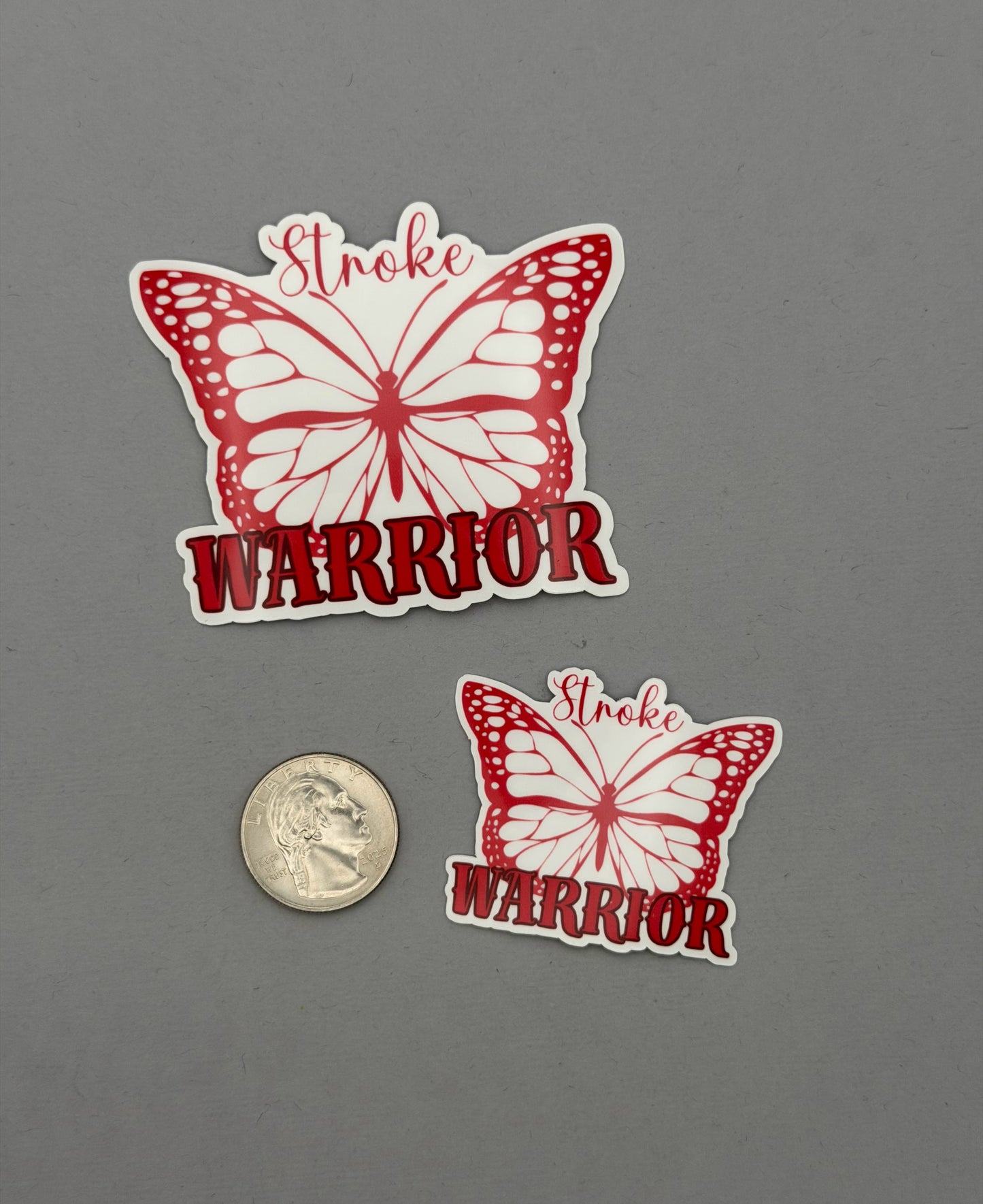 Stroke Warrior Butterfly Sticker or Magnet