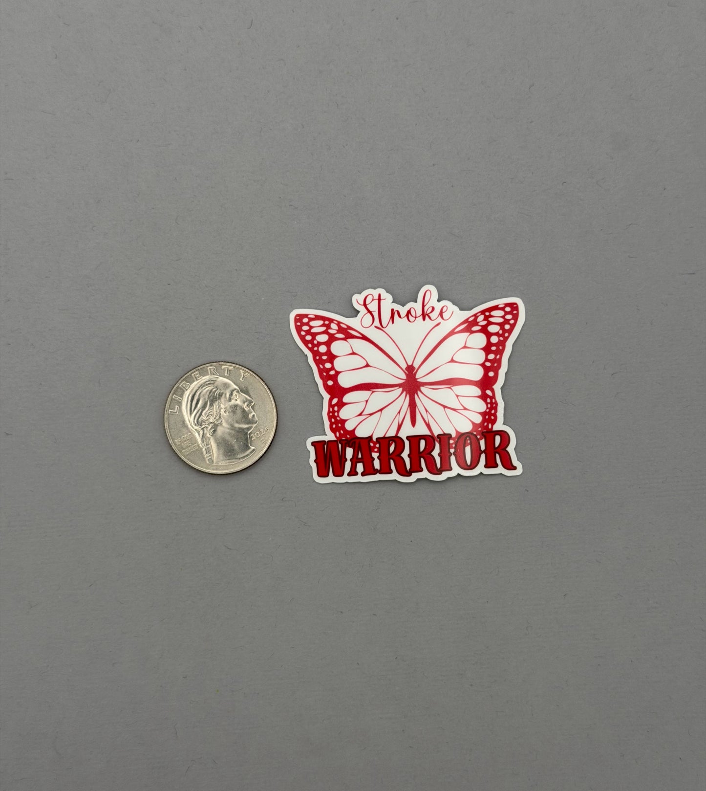 Stroke Warrior Butterfly Sticker or Magnet