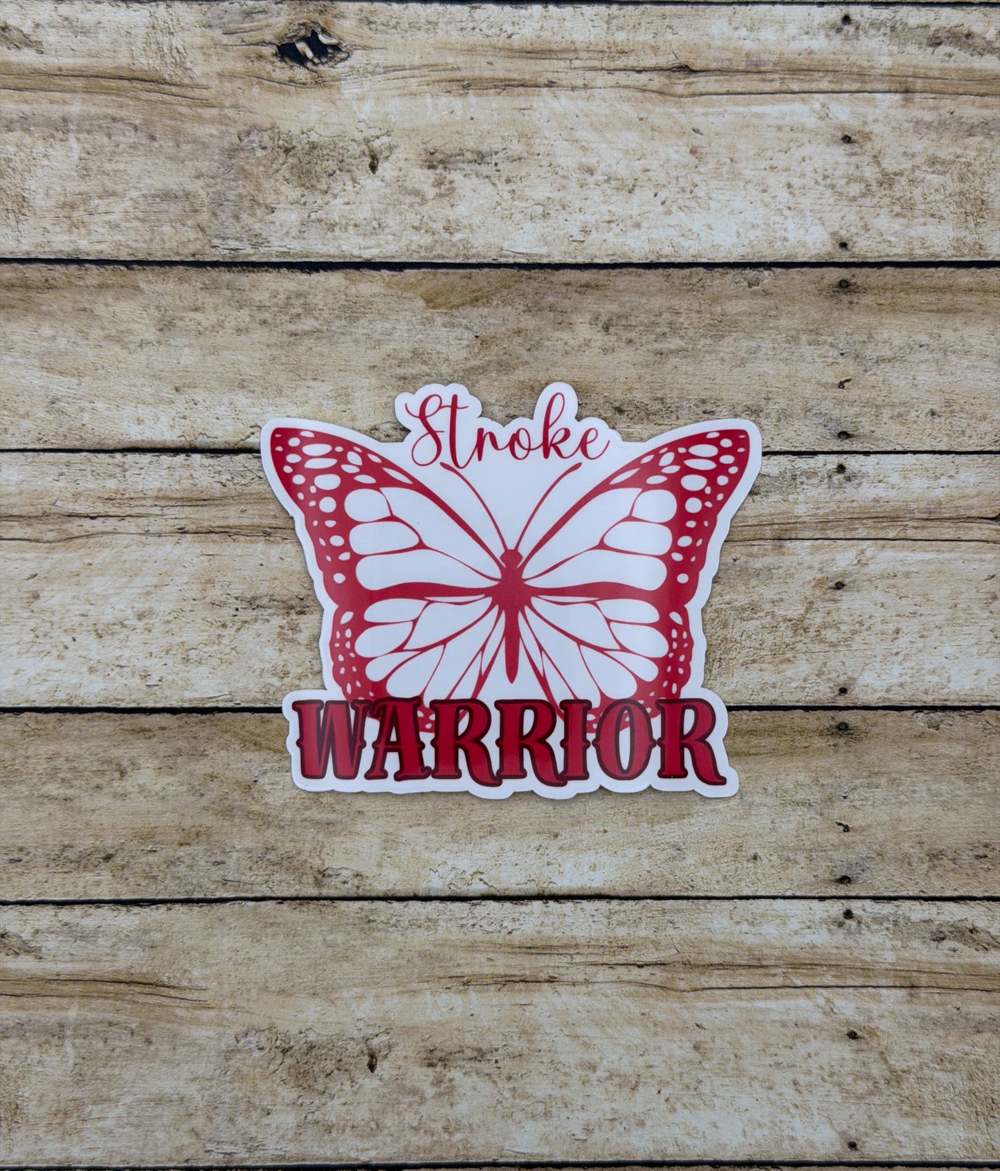 Stroke Warrior Butterfly Sticker or Magnet