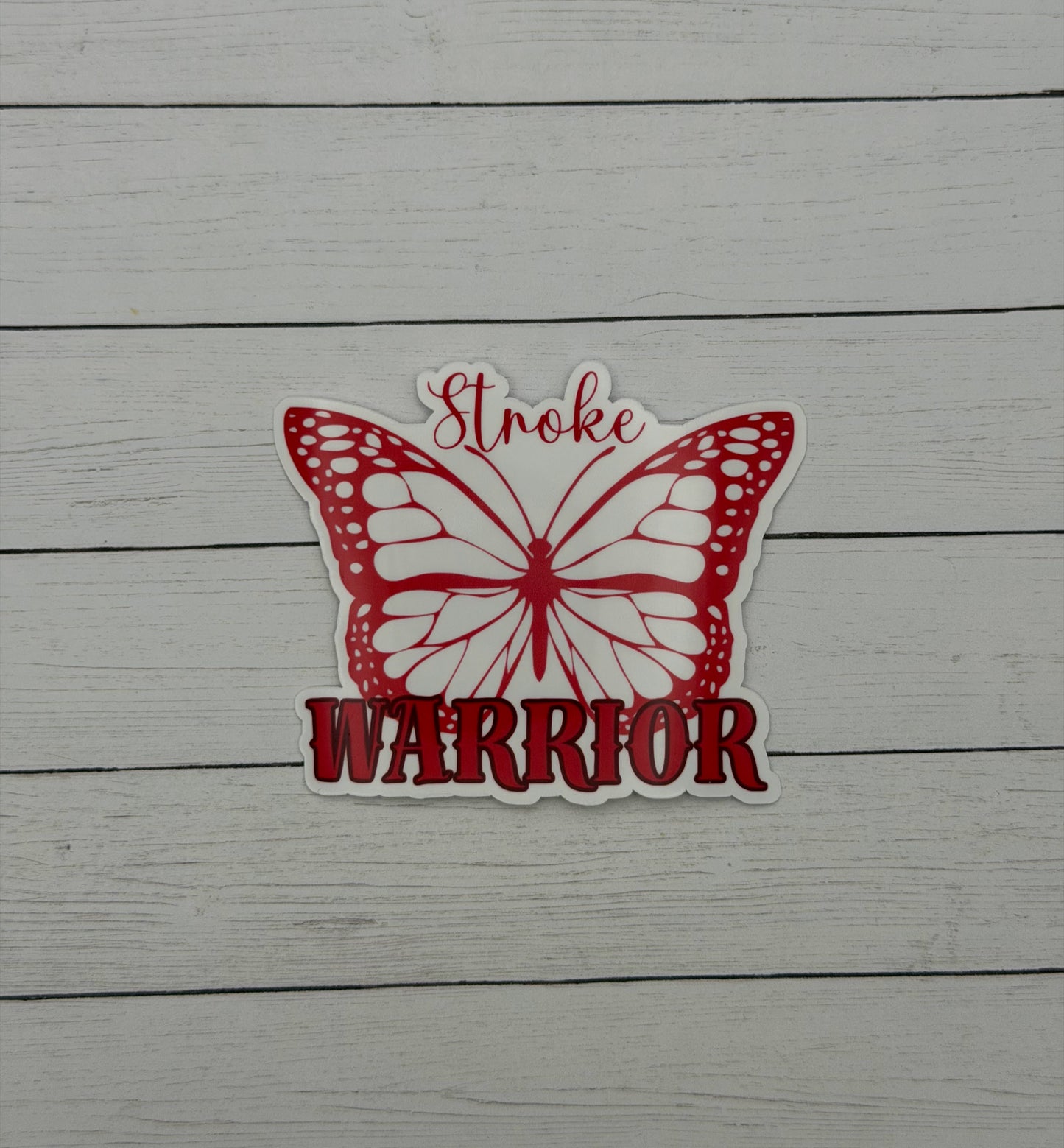 Stroke Warrior Butterfly Sticker or Magnet