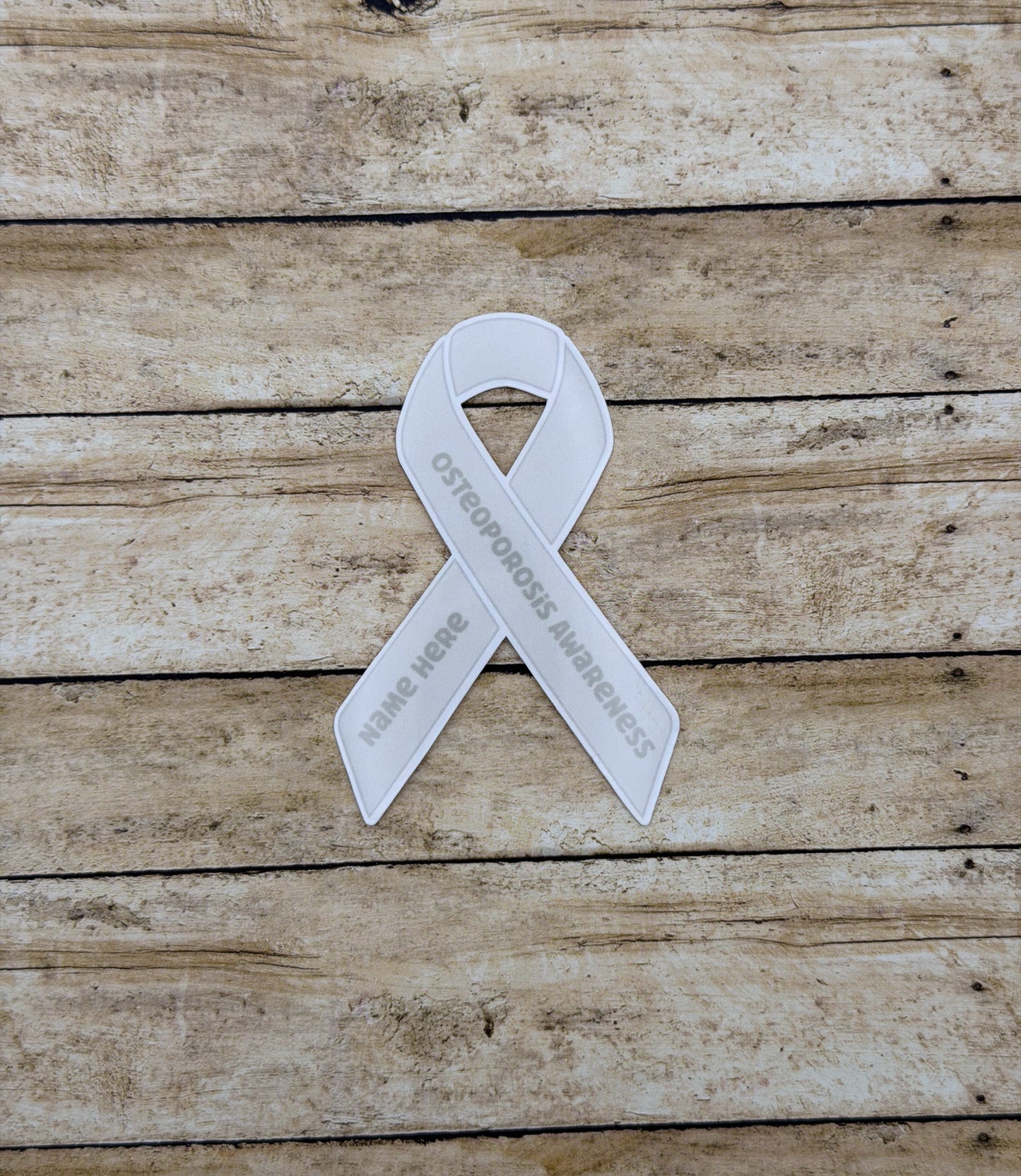 Osteoporosis Awareness Custom Ribbon Sticker or Magnet
