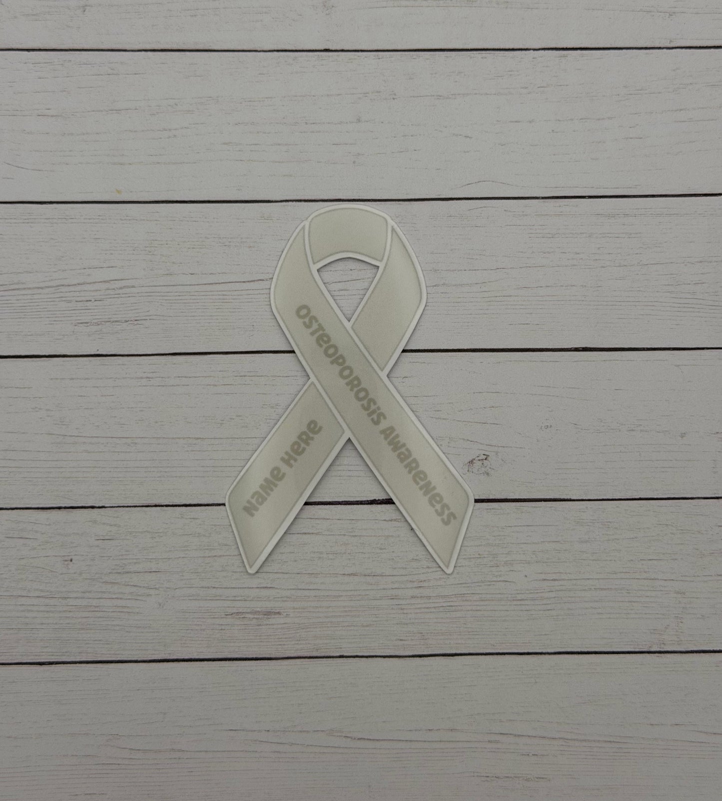Osteoporosis Awareness Custom Ribbon Sticker or Magnet
