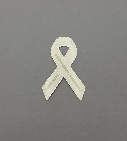 Osteoporosis Awareness Custom Ribbon Sticker or Magnet