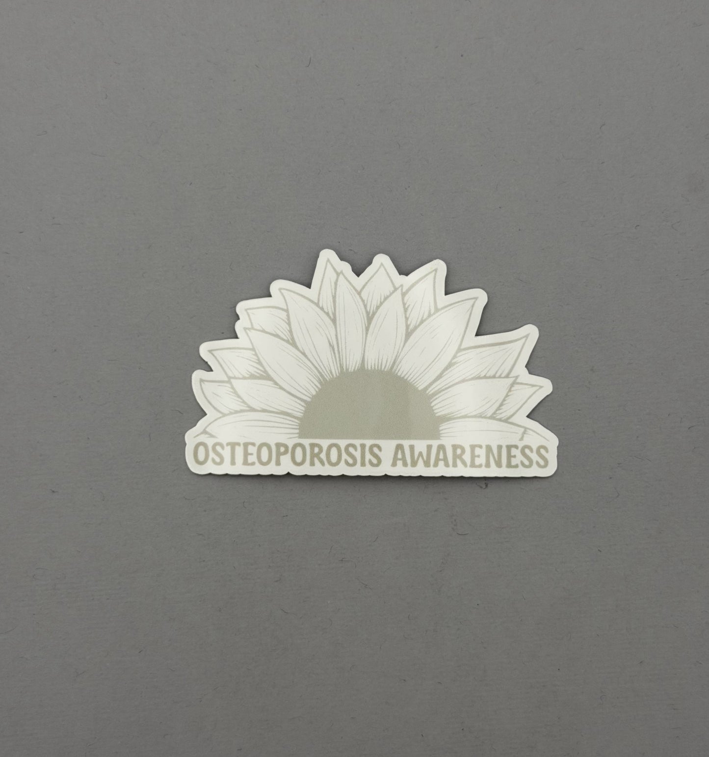 Osteoporosis Awareness Sunflower Sticker or Magnet