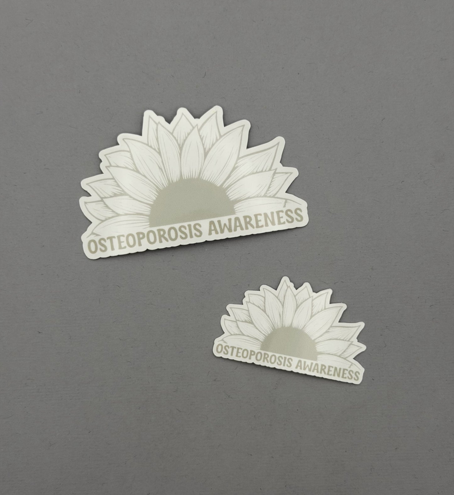 Osteoporosis Awareness Sunflower Sticker or Magnet