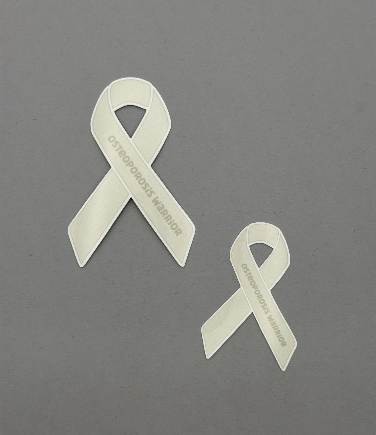 Osteoporosis Warrior Ribbon Sticker or Magnet