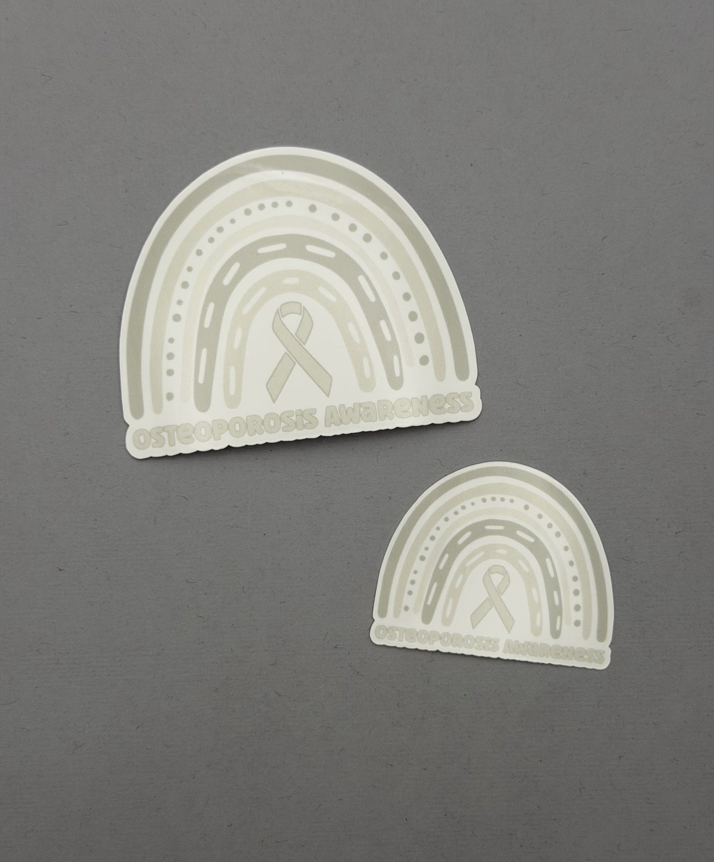 Osteoporosis Awareness Rainbow Sticker or Magnet