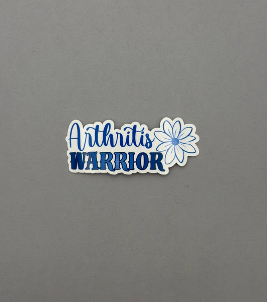 Arthritis Warrior Flower Sticker or Magnet