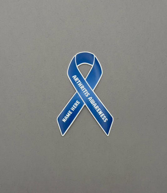Arthritis Awareness Custom Ribbon Sticker or Magnet