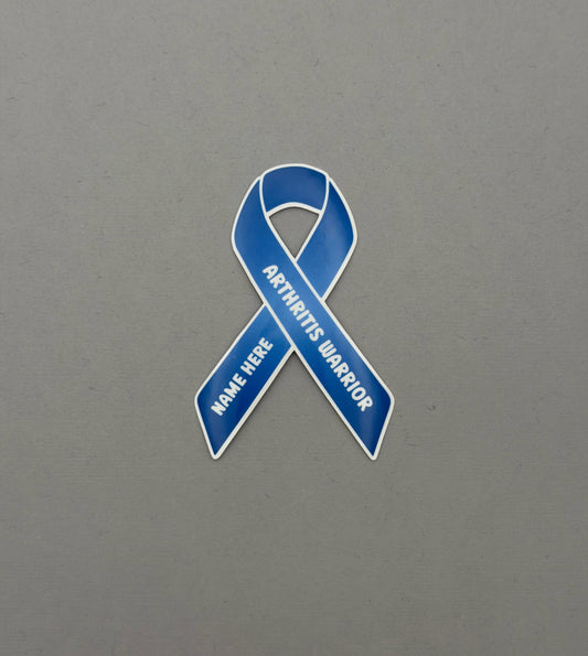 Arthritis Warrior Custom Ribbon Sticker or Magnet
