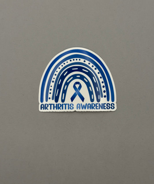 Arthritis Awareness Rainbow Sticker or Magnet