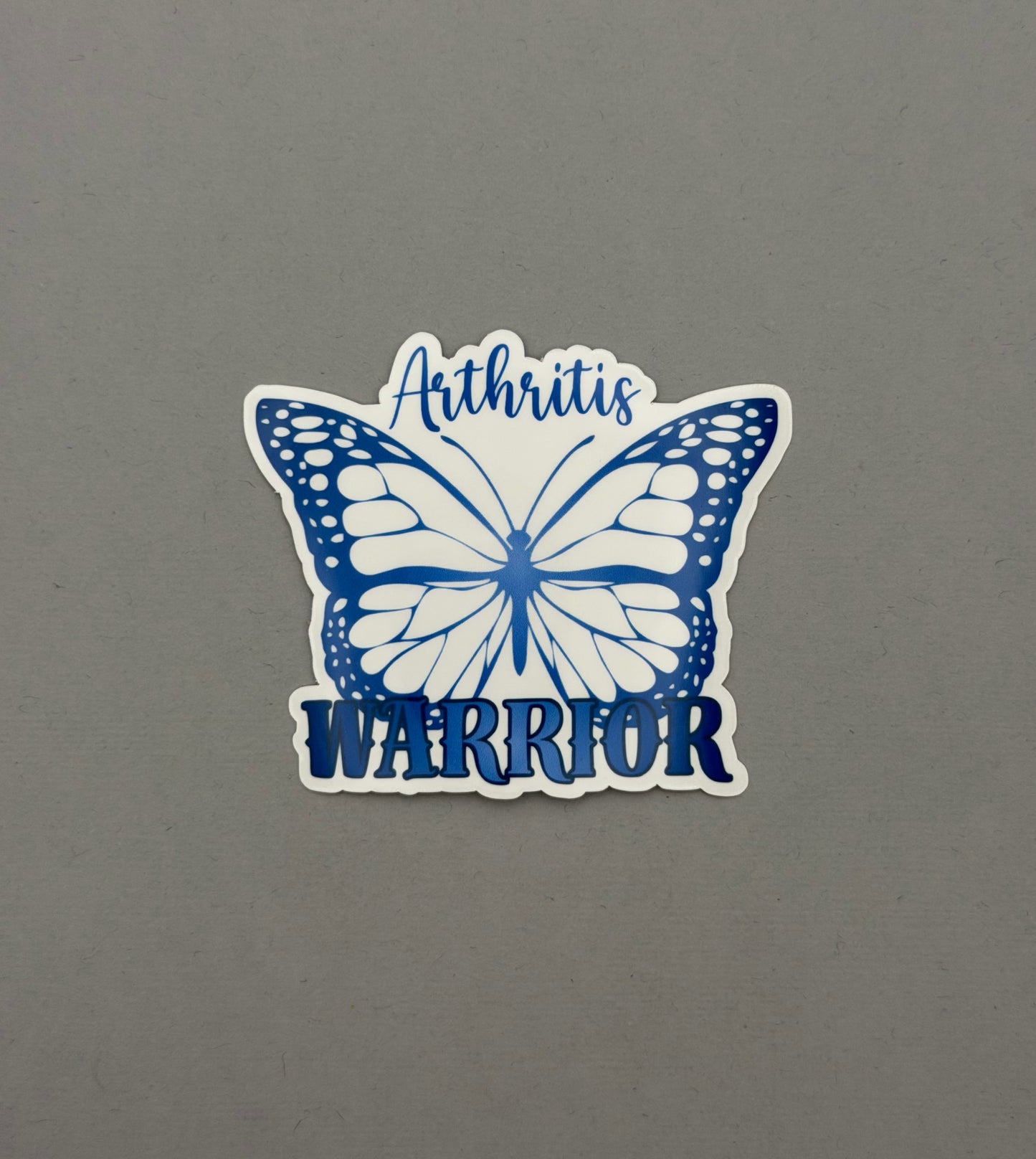 Arthritis Warrior Butterfly Sticker or Magnet