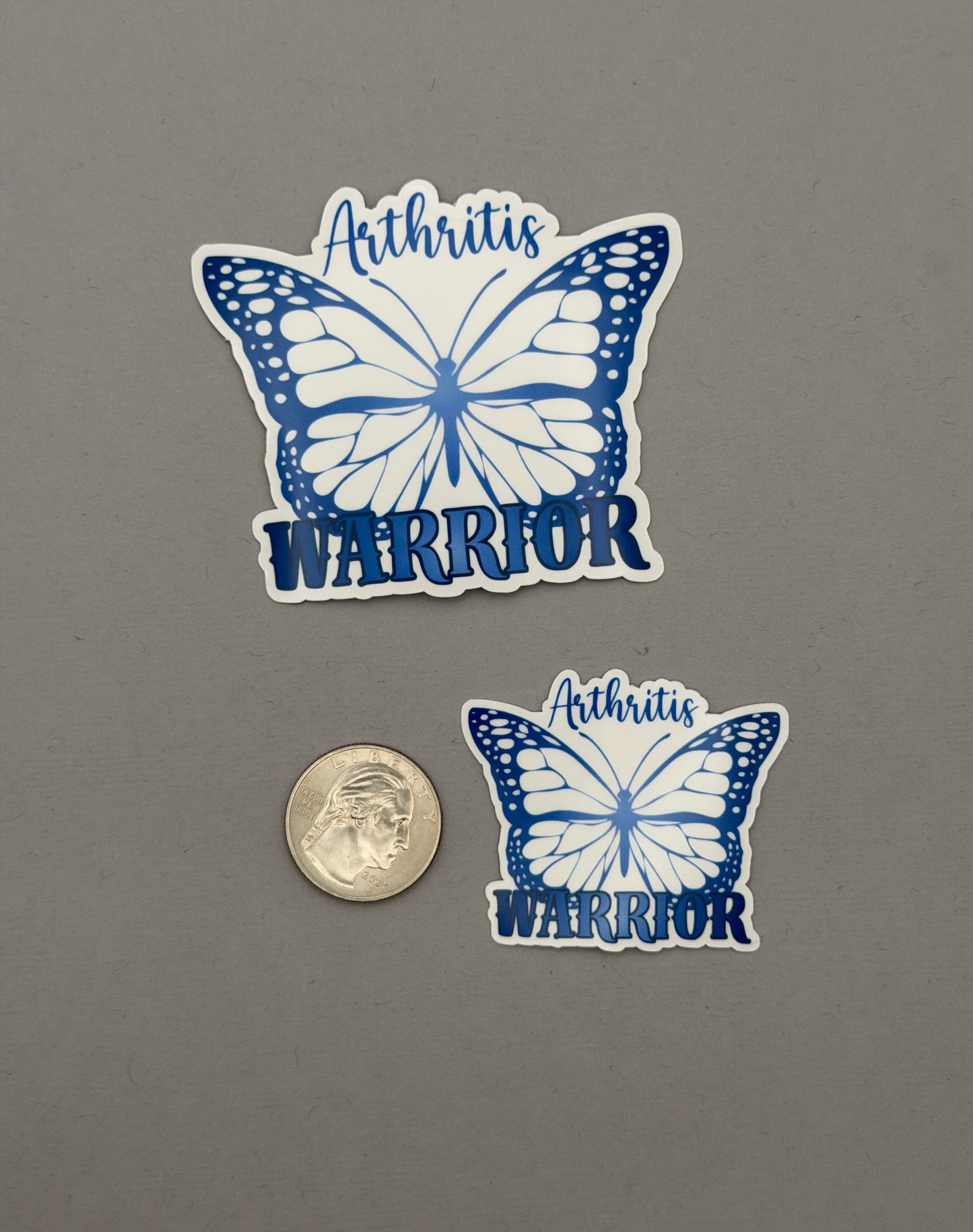 Arthritis Warrior Butterfly Sticker or Magnet
