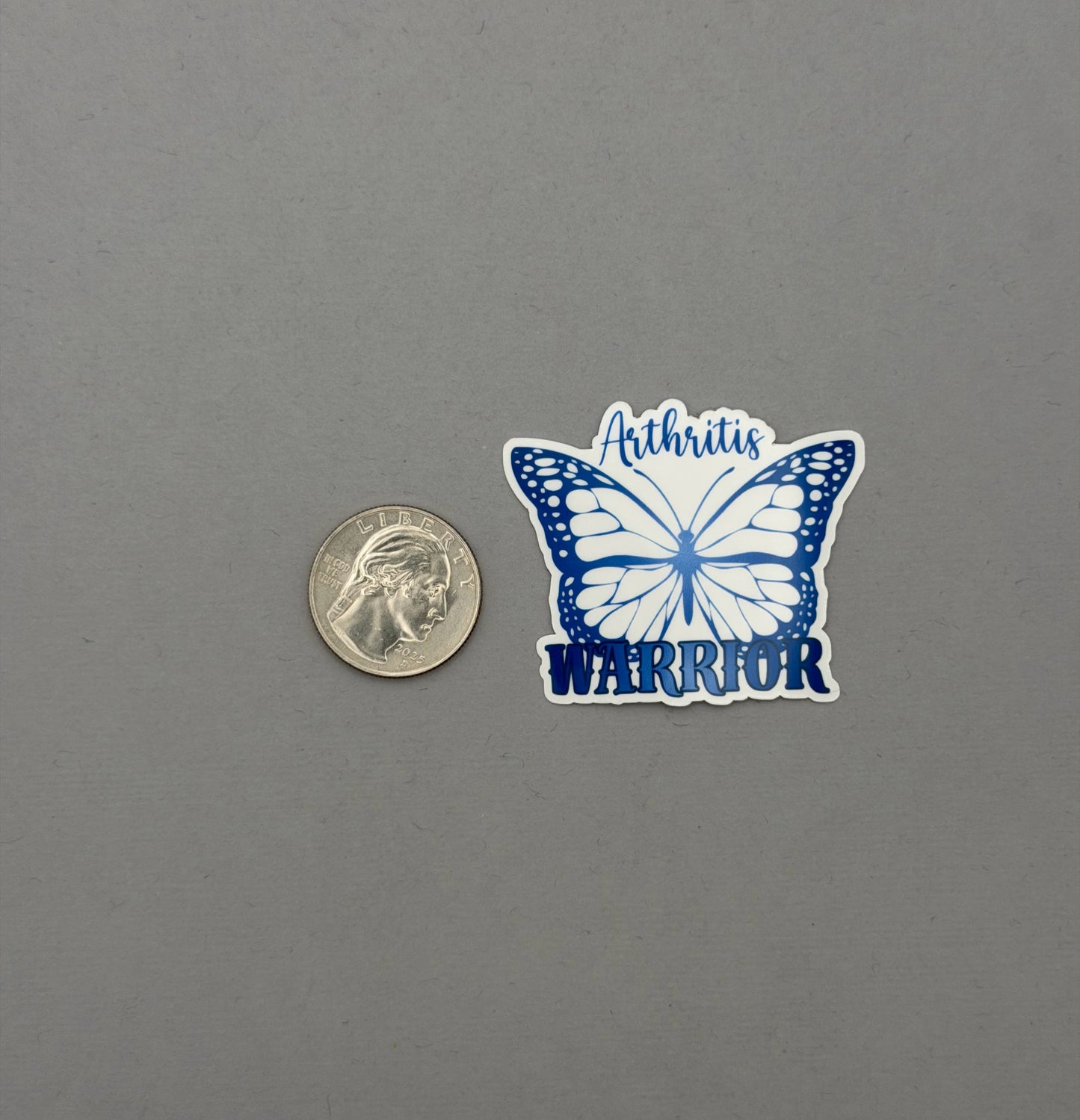 Arthritis Warrior Butterfly Sticker or Magnet
