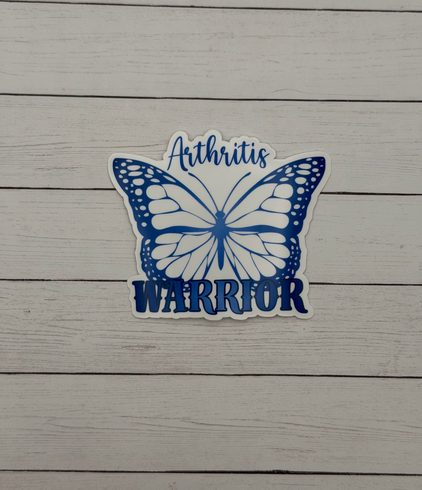 Arthritis Warrior Butterfly Sticker or Magnet