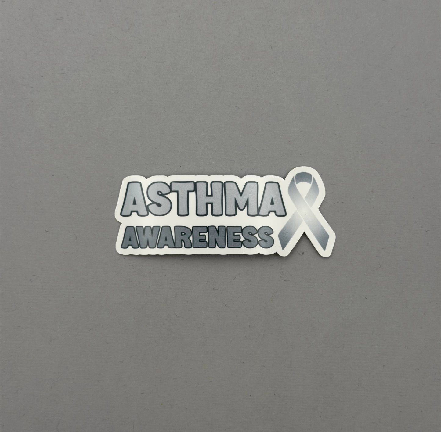 Asthma Awareness with Ribbon Sticker or Magnet