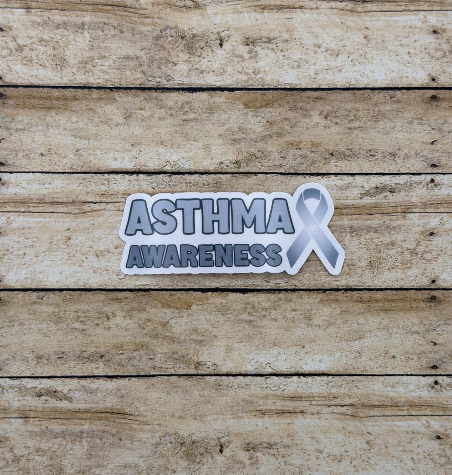 Asthma Awareness with Ribbon Sticker or Magnet
