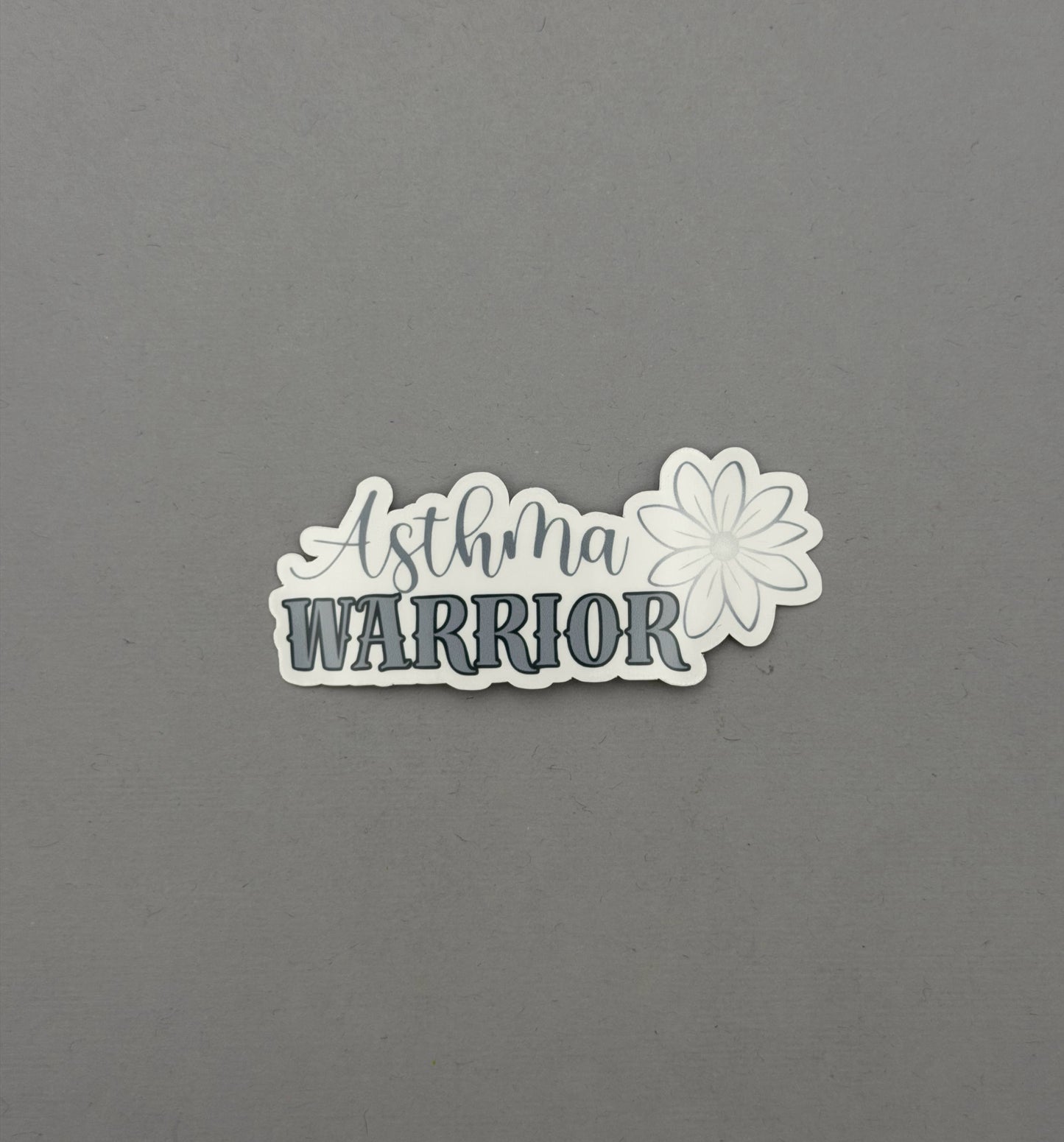 Asthma Warrior Flower Sticker or Magnet