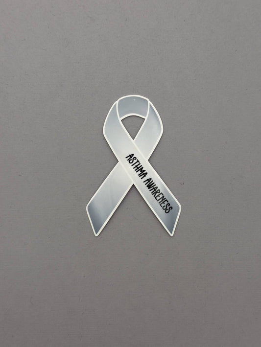 Asthma Awareness Ribbon Sticker or Magnet