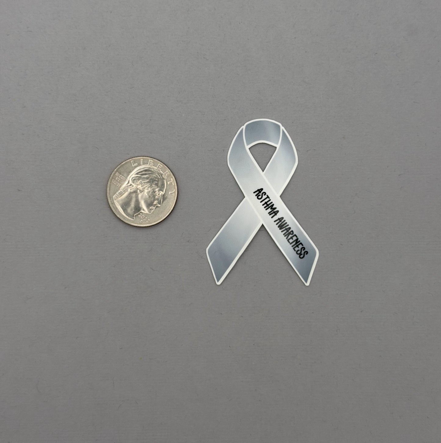 Asthma Awareness Ribbon Sticker or Magnet