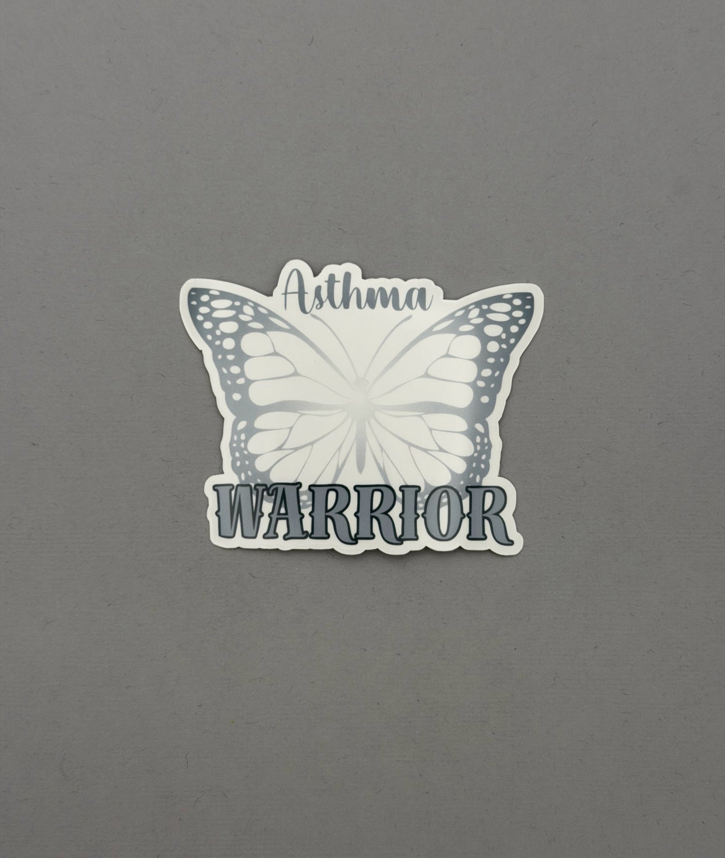 Asthma Warrior Butterfly Sticker or Magnet