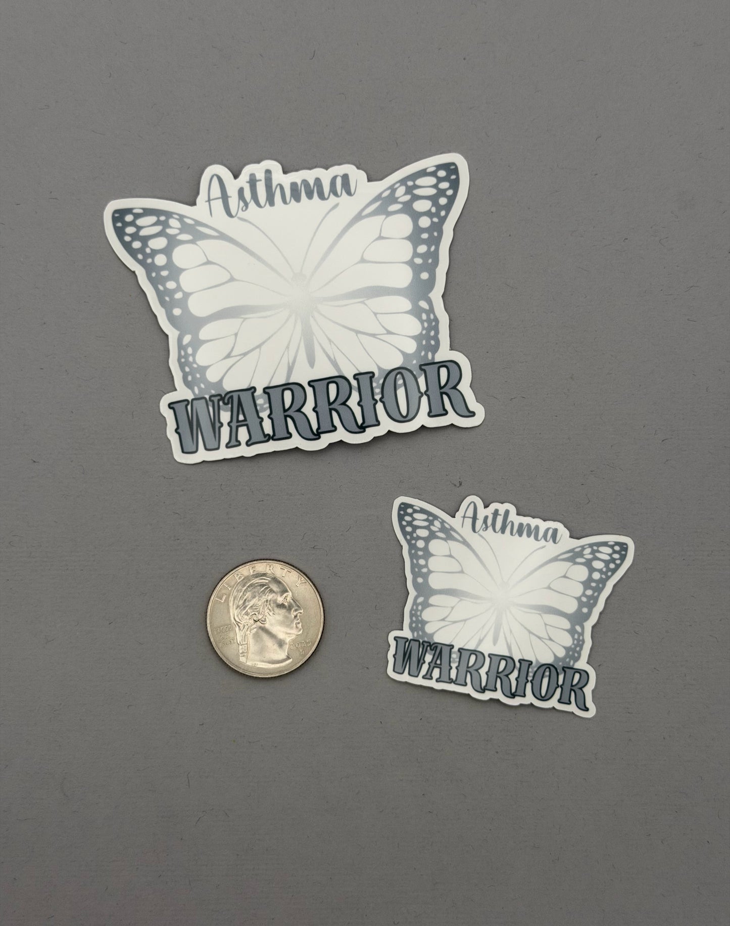 Asthma Warrior Butterfly Sticker or Magnet