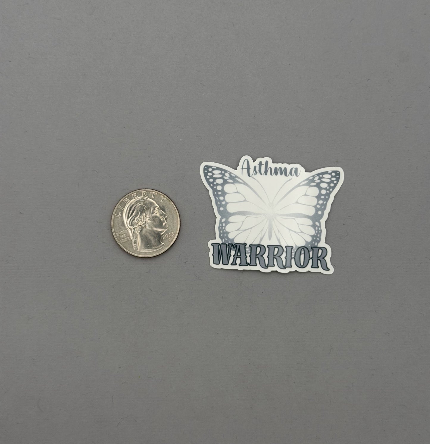 Asthma Warrior Butterfly Sticker or Magnet