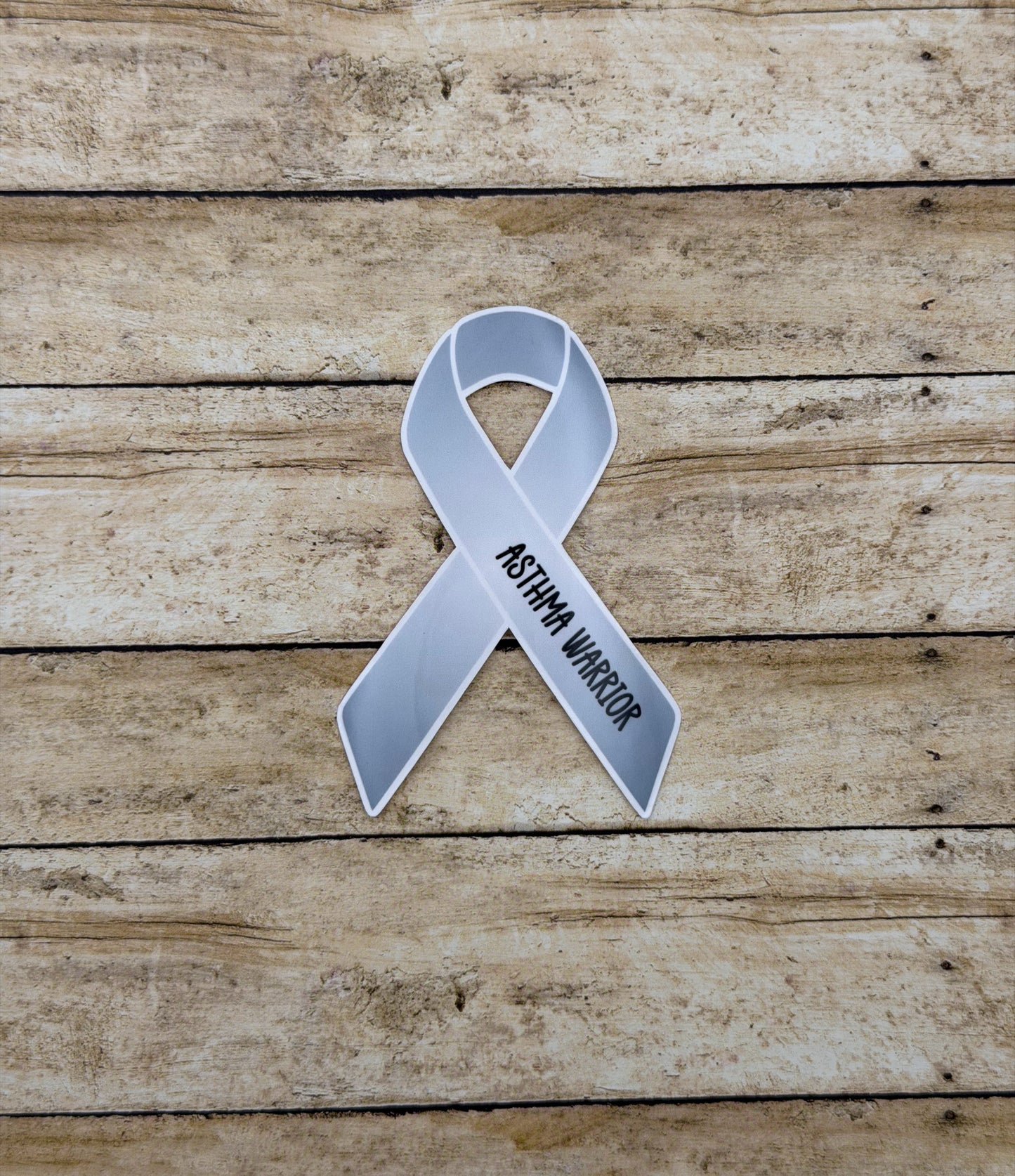 Asthma Warrior Ribbon Sticker or Magnet