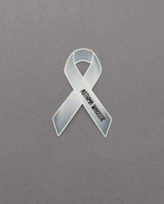 Asthma Warrior Ribbon Sticker or Magnet