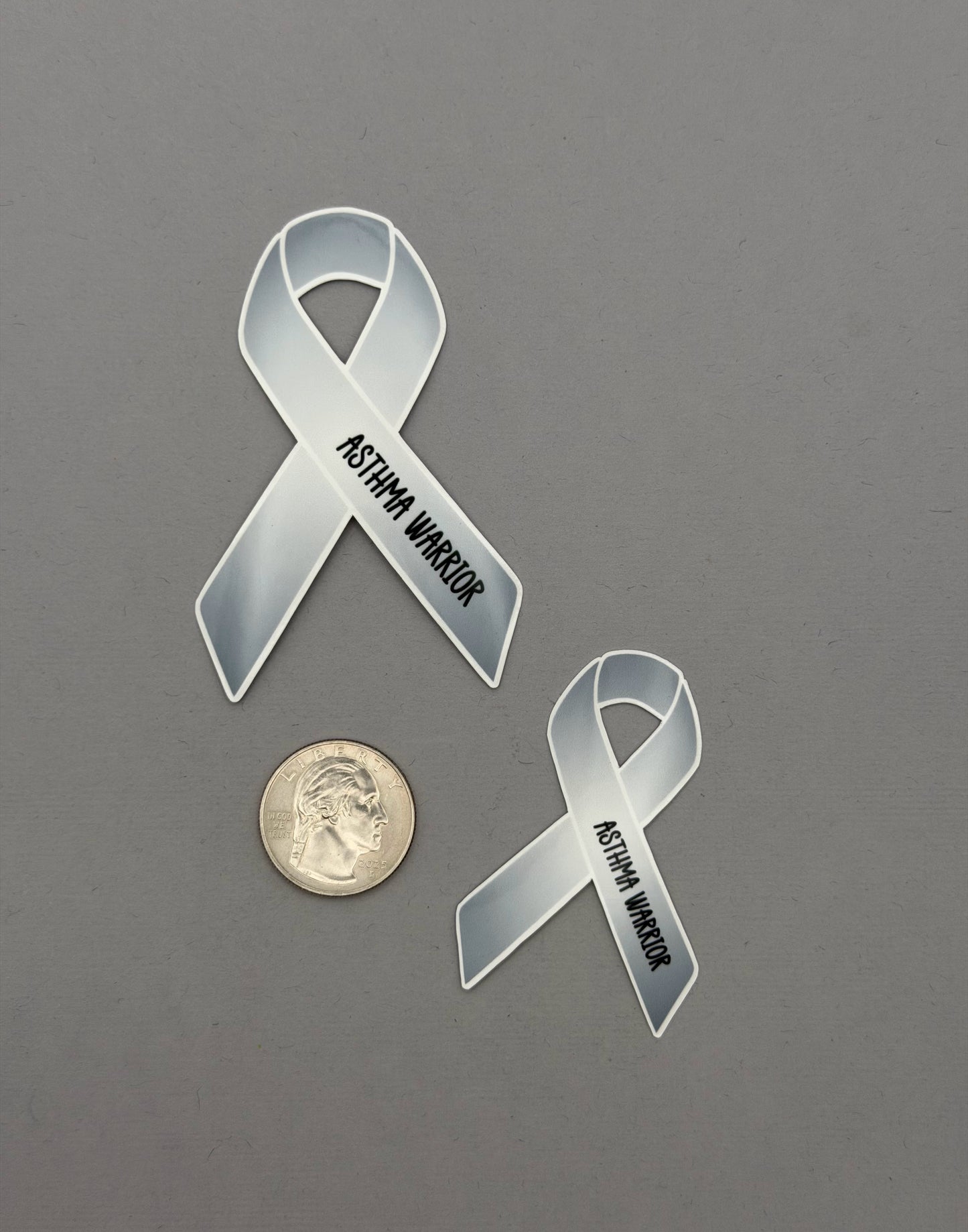 Asthma Warrior Ribbon Sticker or Magnet