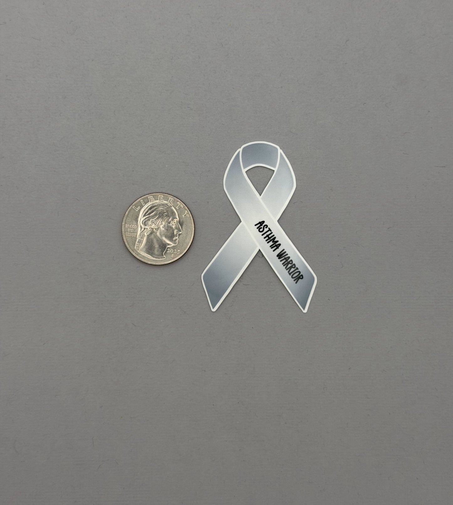 Asthma Warrior Ribbon Sticker or Magnet