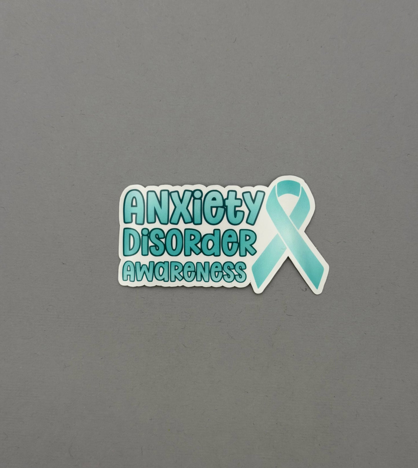 Anxiety Disorder Awareness with Ribbon Sticker or Magnet