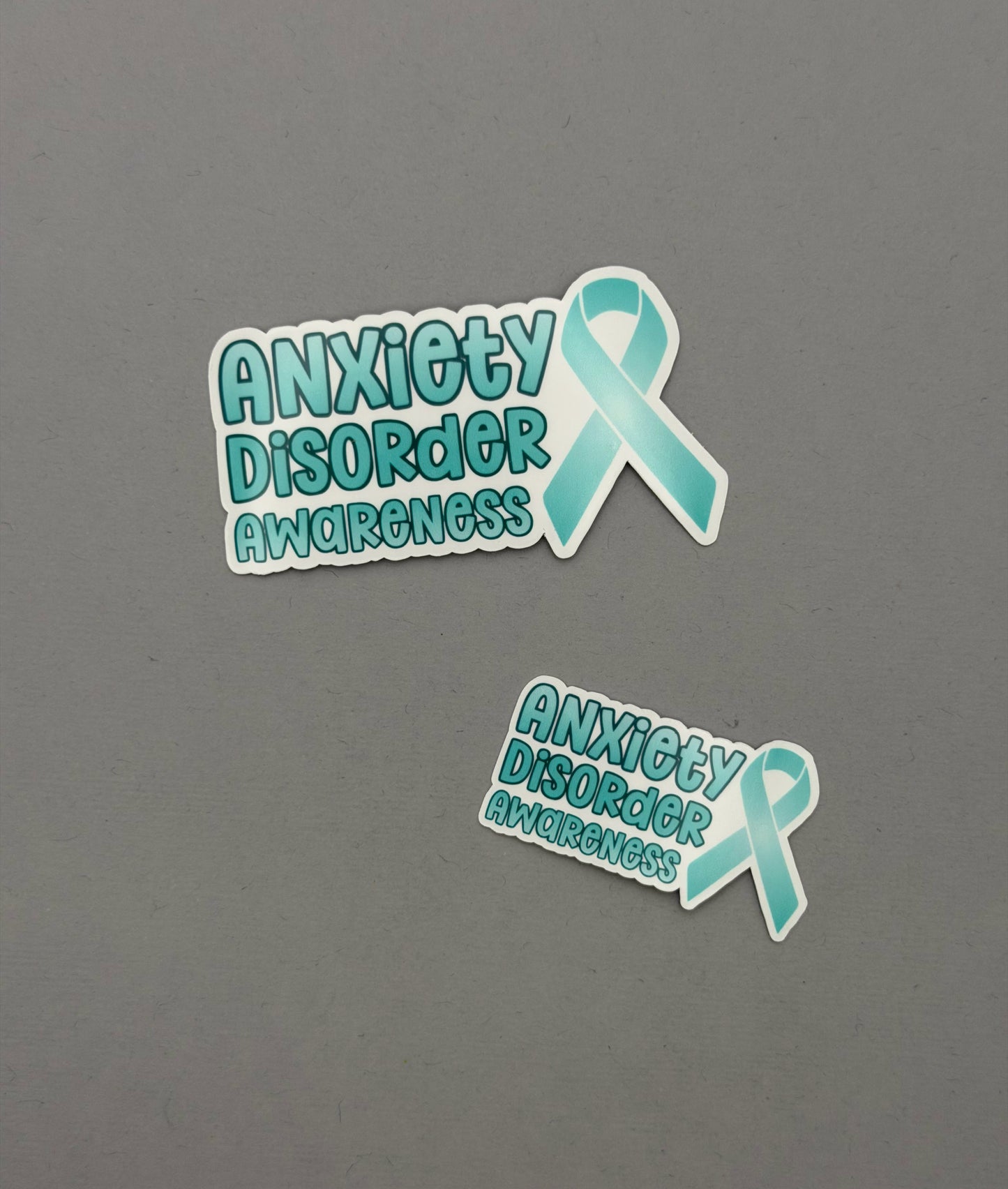 Anxiety Disorder Awareness with Ribbon Sticker or Magnet