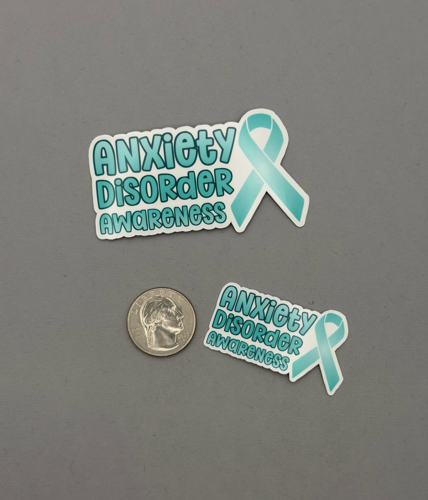 Anxiety Disorder Awareness with Ribbon Sticker or Magnet