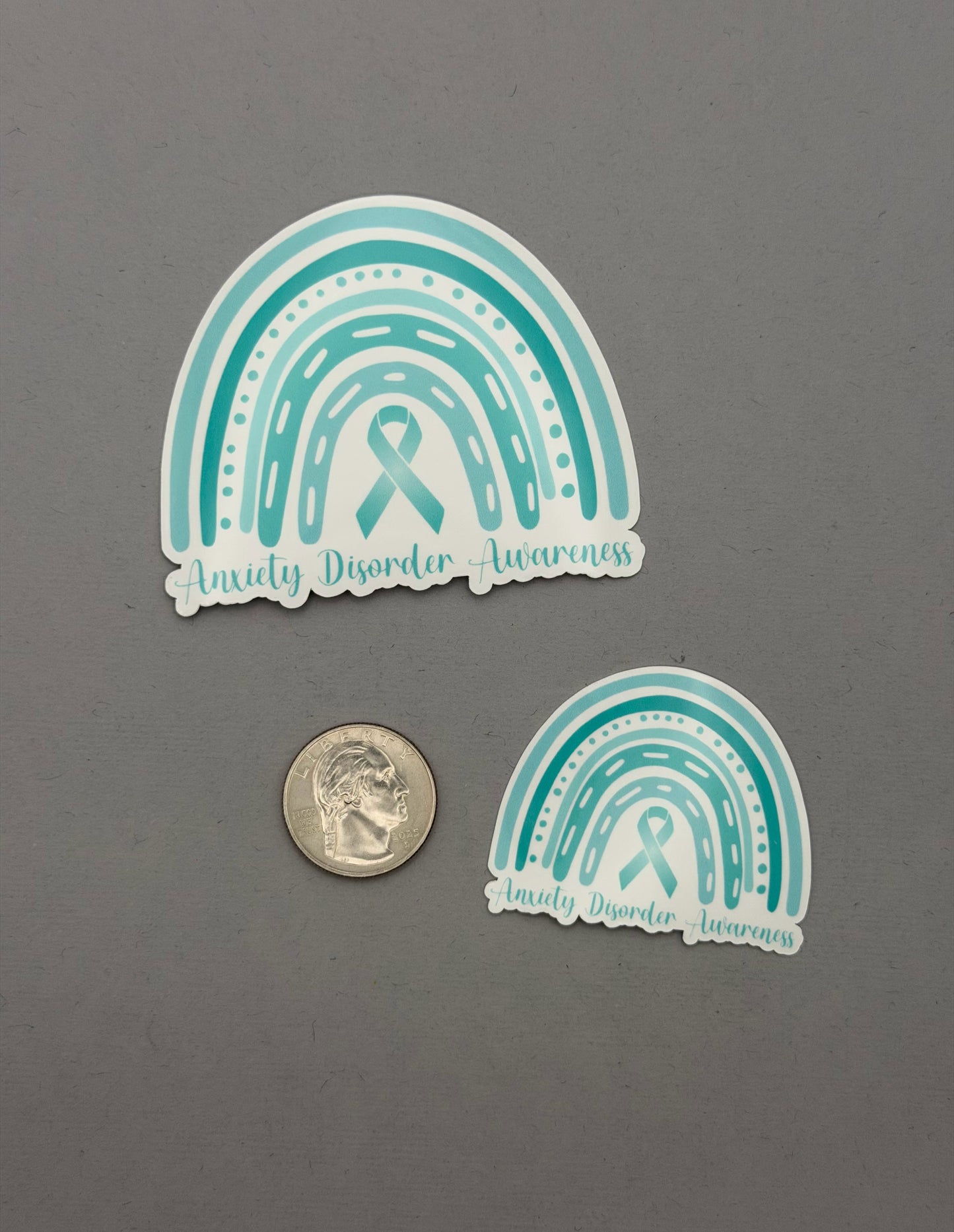 Anxiety Disorder Awareness Rainbow Sticker or Magnet