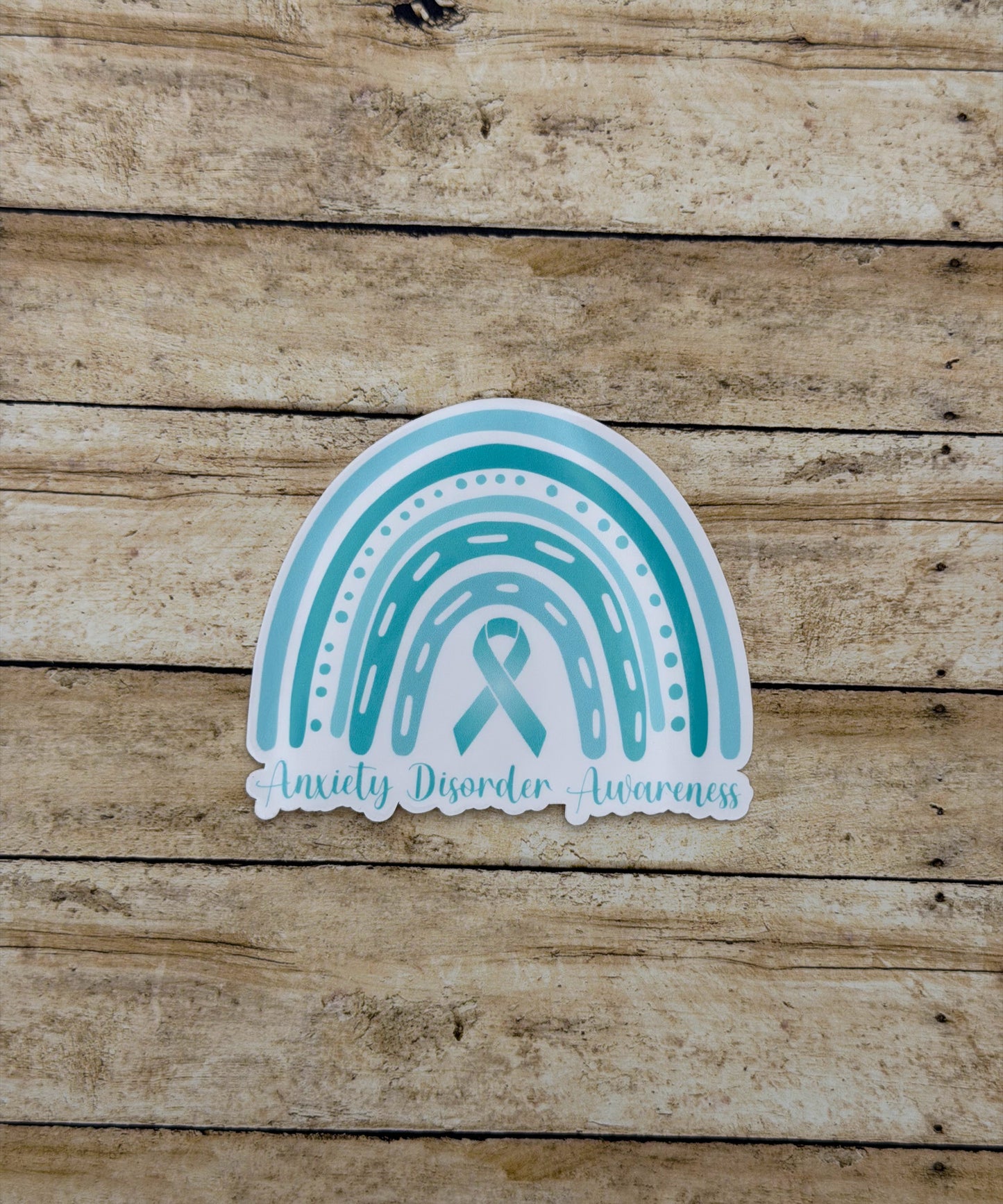 Anxiety Disorder Awareness Rainbow Sticker or Magnet